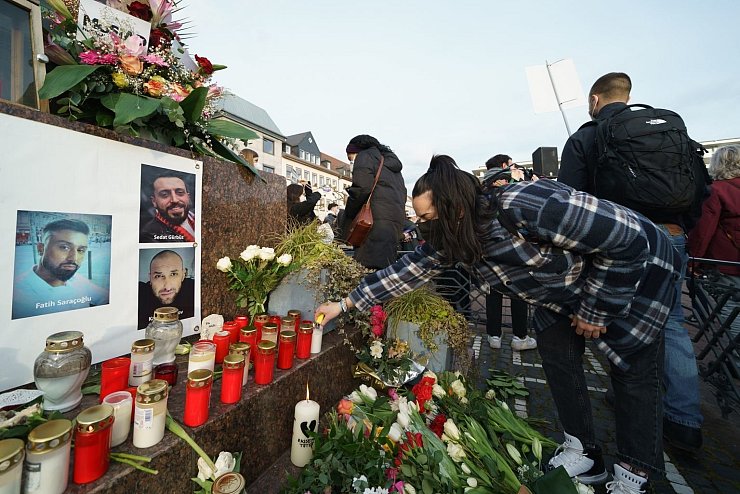 Gedenkfeier f&uuml;r die Opfer von Hanau - &copy; Foto: Andreas Arnold/dpa