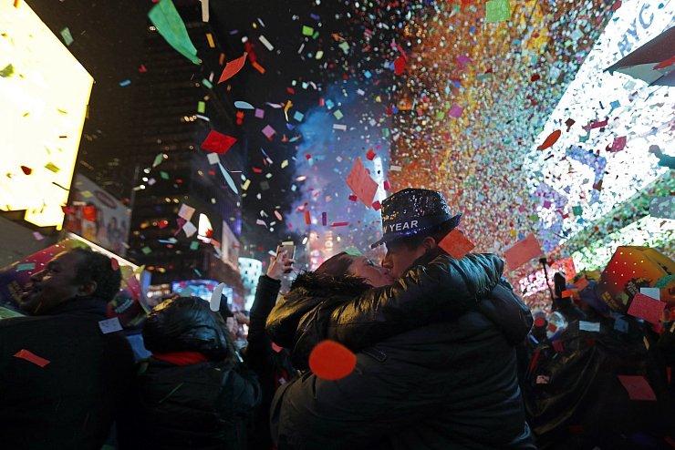 Silvester - New York - © Foto: Adam Hunger/AP/dpa