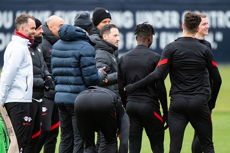Abschlusstraining RB Leipzig - &copy; Foto: Christian Modla/dpa