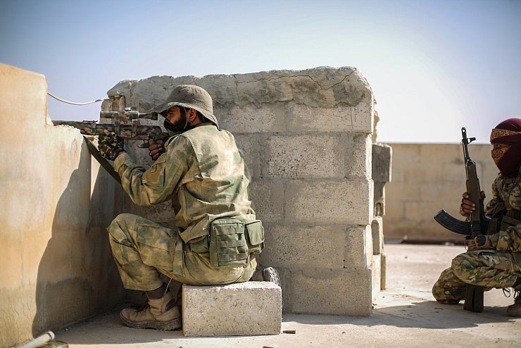 Militäroffensive der Türkei - © Foto: Anas Alkharboutli/dpa