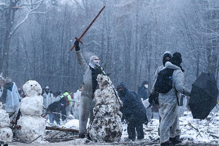 Protest im Dannenr&ouml;der Forst - &copy; Foto: Nadine Weigel/Nadine Weigel
