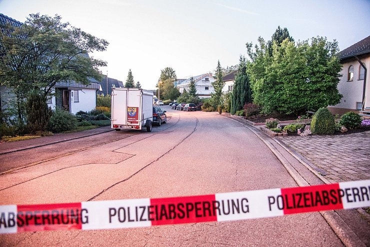 Abgesperrtes Wohngebiet in Villingendorf - © Foto: Friebe/SDMG