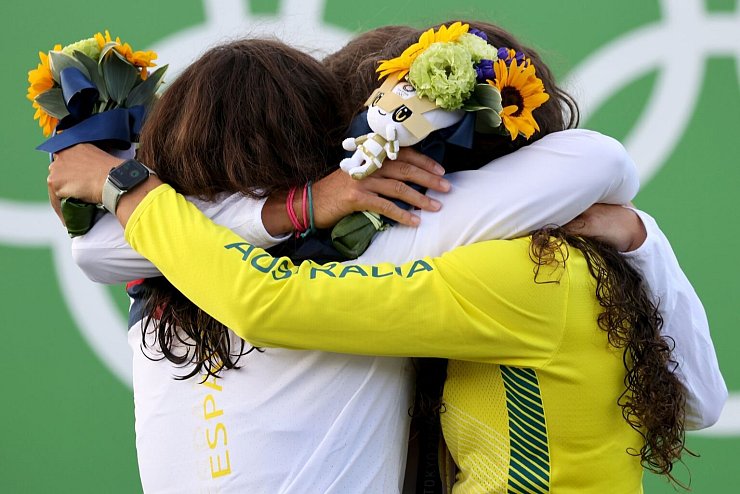 Podiumsfreude - &copy; Foto: Jan Woitas/dpa