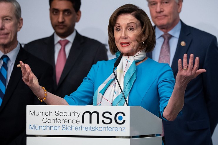 Pelosi in M&uuml;nchen - &copy; Foto: Sven Hoppe/dpa