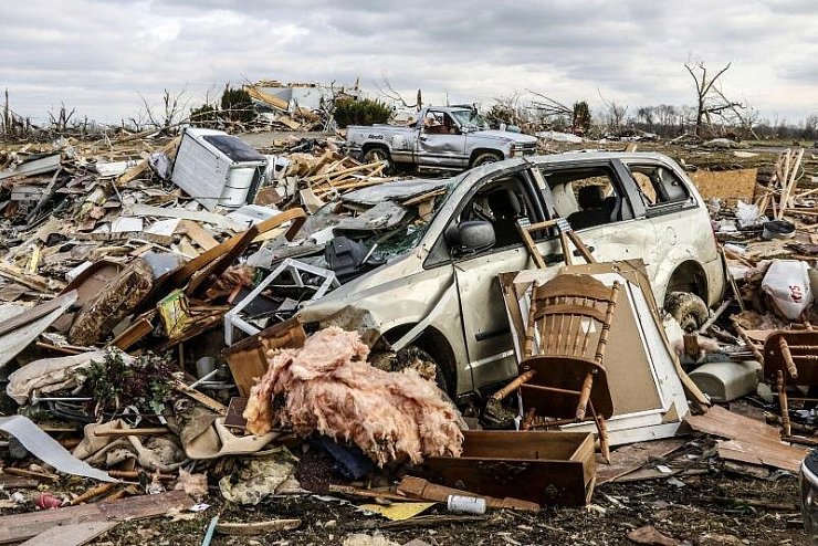 Tornados in den USA - © Foto: Greg Eans/The Messenger-Inquirer via AP/dpa