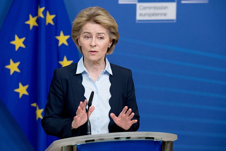 EU-Kommissionspr&auml;sidentin Ursula von der Leyen. - &copy; Foto: Etienne Ansotte/European Commission/dpa