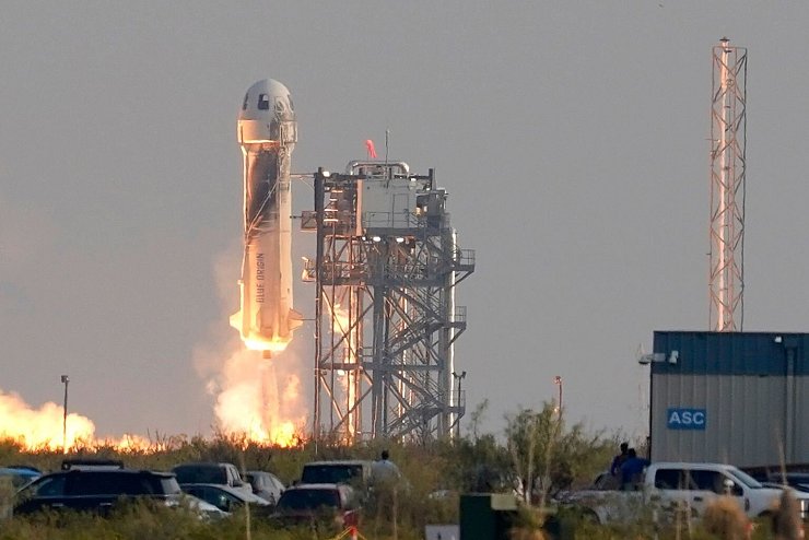 «New-Shepard»-Rakete - © Foto: Tony Gutierrez/AP/dpa