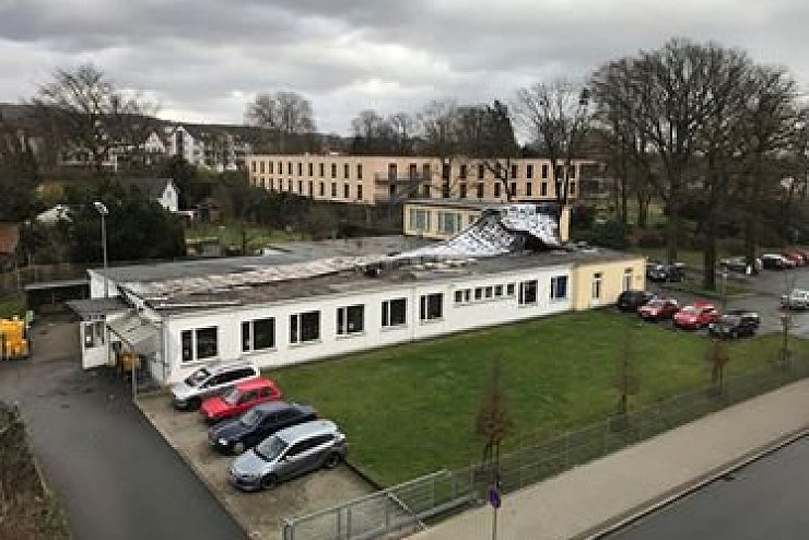 Post-Stützpunkt in Bad Salzuflen. Aufgenommen aus dem Gesundheitszentrum. - © Jan Schürmann via Facebook