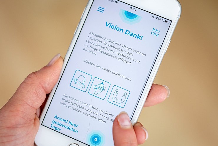 App &laquo;Corona-Datenspende&raquo; - &copy; Foto: Matthias Balk/dpa