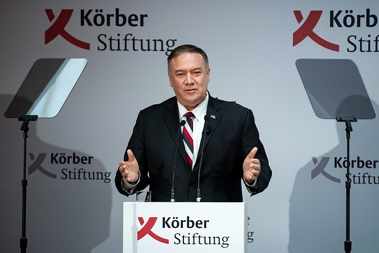 Pompeo beim K&ouml;rber Global Leaders Dialogue - &copy; Foto: Bernd von Jutrczenka/dpa