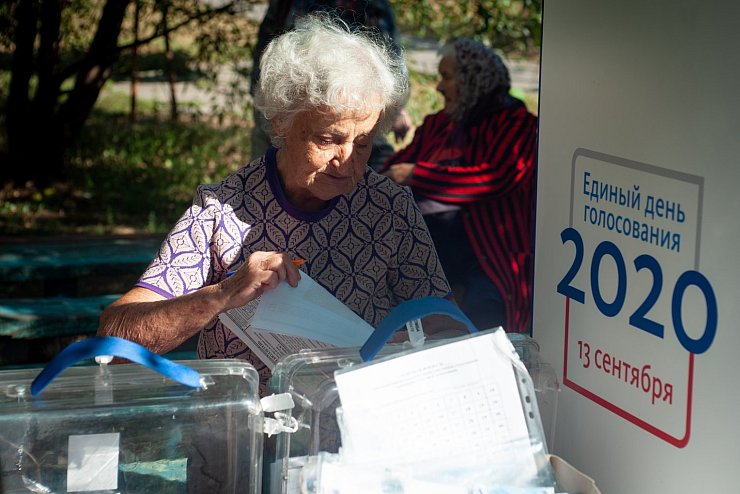Wahllokal in Tambow - &copy; Foto: Lev Vlasov/SOPA Images via ZUMA Wire/dpa