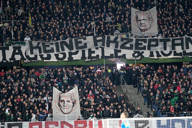 Fanproteste - © Foto: Peter Steffen/dpa