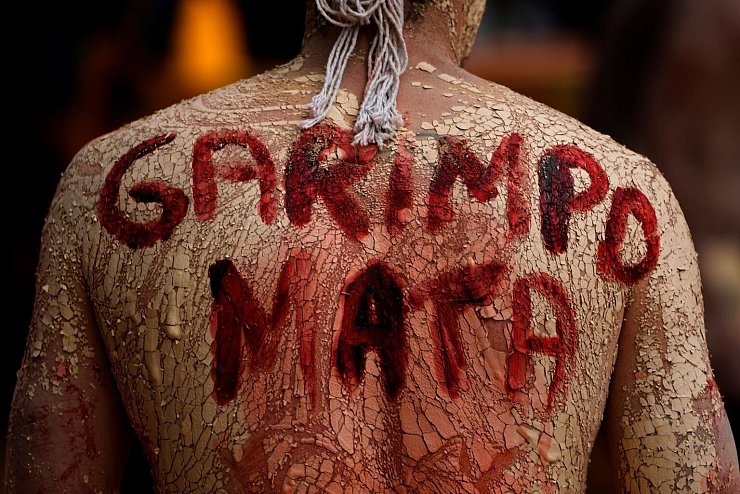 Indigener Protest - &copy; Foto: Eraldo Peres/AP/dpa