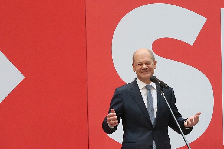 Scholz Spd Grune Und Fdp Haben Sichtbaren Auftrag Nachrichten Aus Aller Welt Lz De