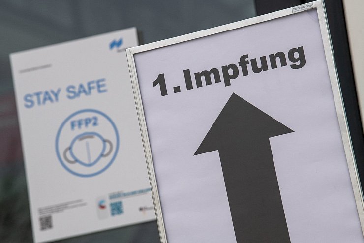 Impfzentrum - &copy; Foto: Peter Kneffel/dpa