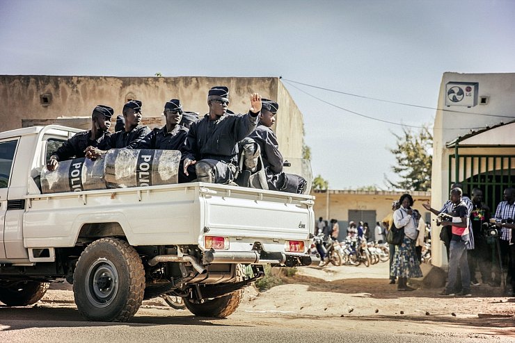 Polizei in Ouagadougou - © Foto: Wouter Elsen/Archiv