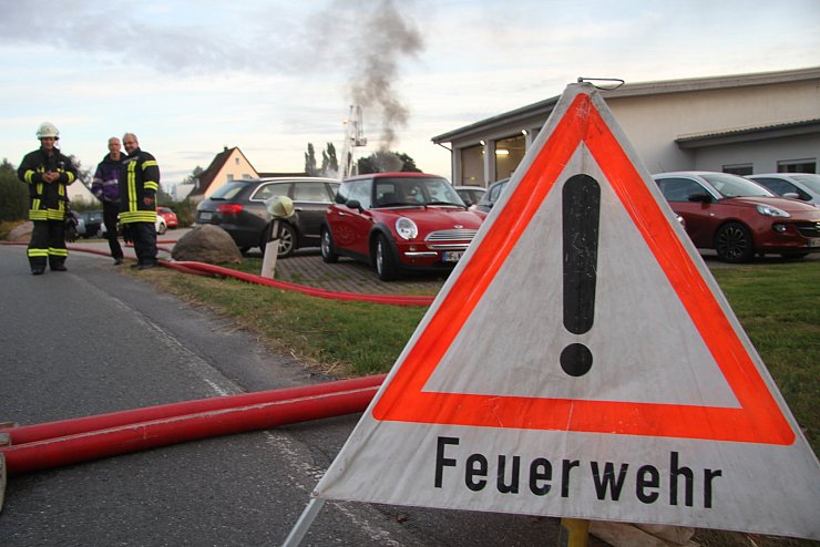 Feuerwehrübung in Ahmsen - © Daniel Hobein(LZ)