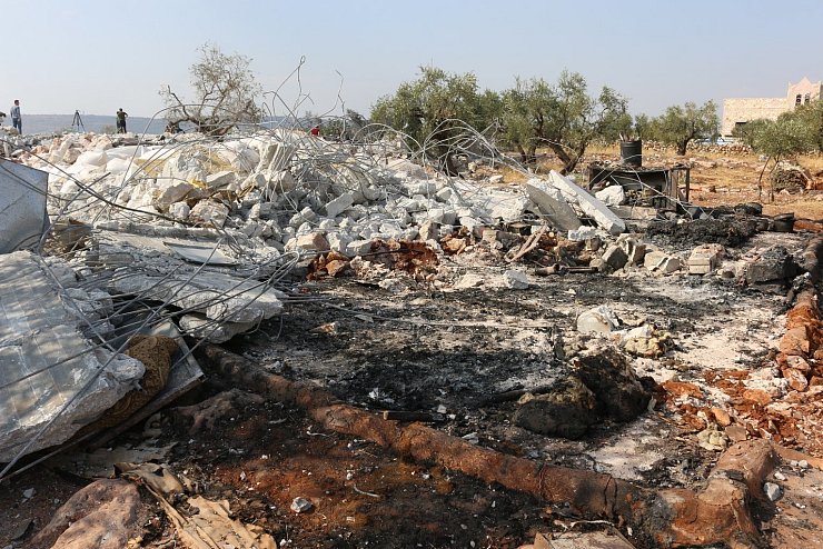 Angriffsspuren - &copy; Foto: Mustafa Dahnon/dpa