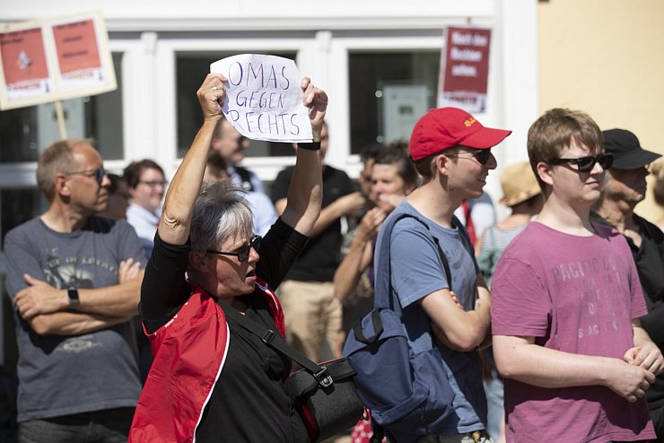 Kundgebung der Partei "die Rechte" in Horn. - © Torben Gocke
