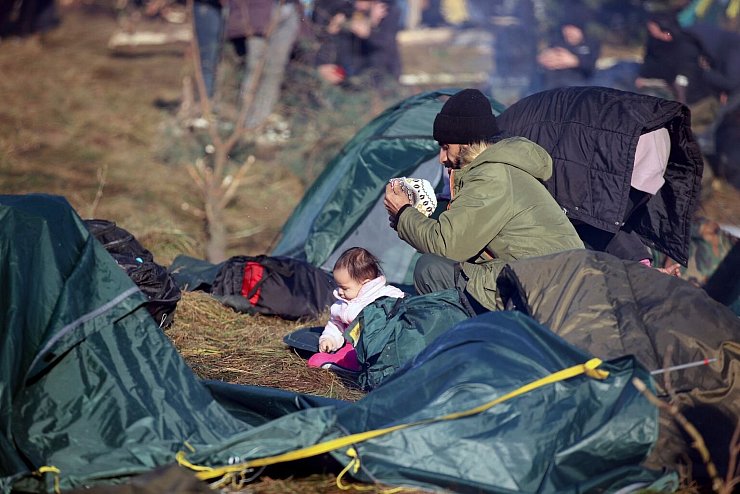 Migranten aus Belarus - &copy; Foto: Leonid Shcheglov/BelTA/AP/dpa