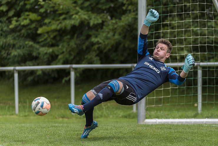 Testspiel zwischen dem Bezirksligisten SC Bad Salzuflen und dem Lemgoer A-Ligisten SG Hörstmar-Lieme. Die Kurstädter behielten mit 2:1 die Oberhand. - © Egon Penner