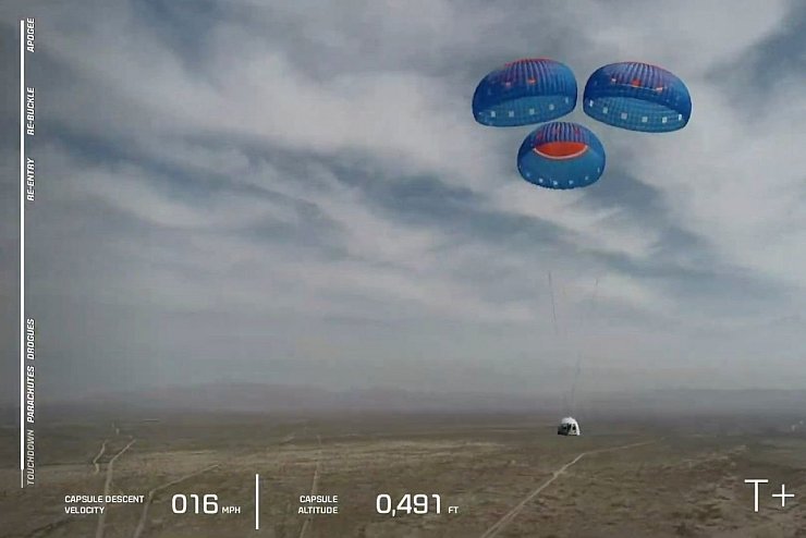 Raumfahrtfirma von Amazon-Gründer Bezos testet erneut Rakete - © Foto: Blue Origin/dpa