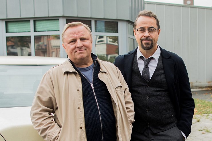 Prahl + Liefers - &copy; Foto: Rolf Vennenbernd/dpa