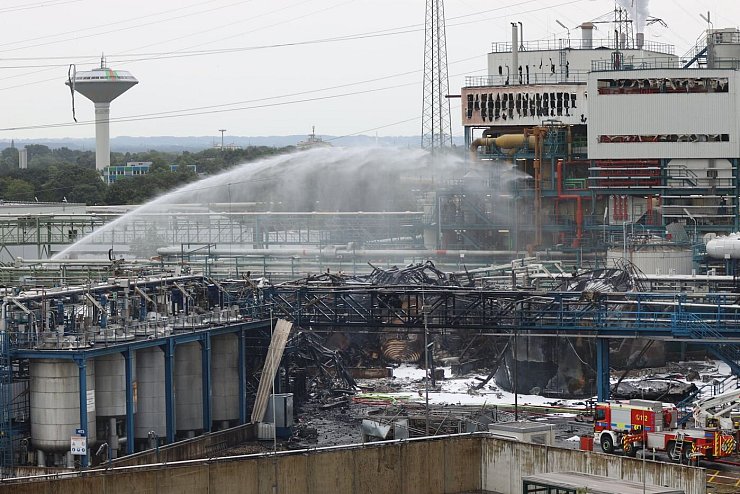Nach der Explosion im Leverkusener Chempark - &copy; Foto: Chempark/Currenta GmbH