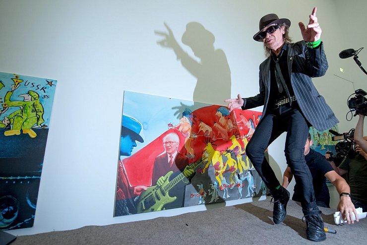 Udo Lindenberg stellt in Leipzig aus - &copy; Foto: Hendrik Schmidt