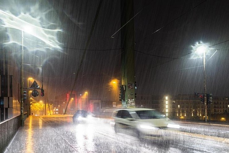 Unwetter in Nordrhein-Westfalen - &copy; Foto: Marcel Kusch/dpa