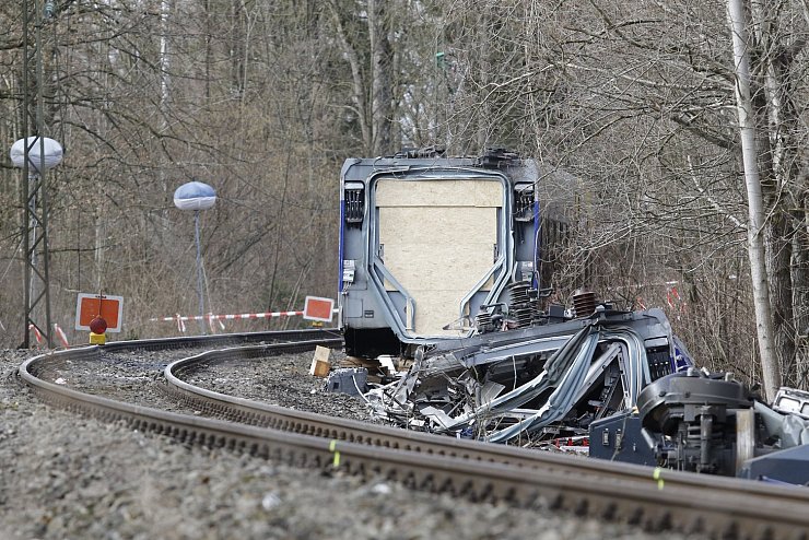 Nach dem Zugunfall in Oberbayern - © Foto: Uwe Lein