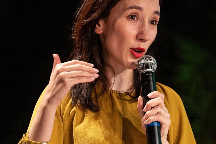 Promis im Wahlkampf 2021 - Sibel Kekilli - &copy; Foto: Fabian Sommer/dpa