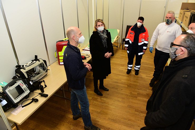 Testlauf am Impfzentrum in der Phoenix-Contact-Halle - © Nicole Ellerbrake