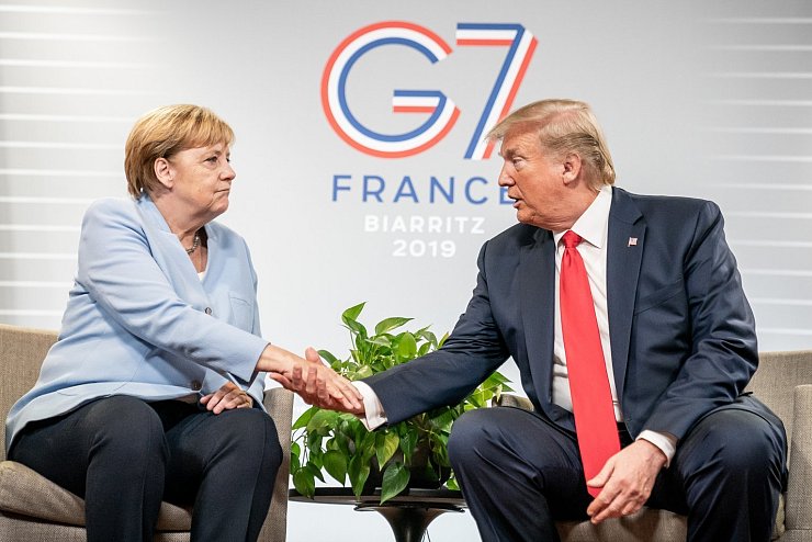 Merkel und Trump - &copy; Foto: Michael Kappeler
