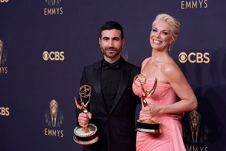 Brett Goldstein und Hannah Waddingham - &copy; Foto: Chris Pizzello/Invision via AP/dpa
