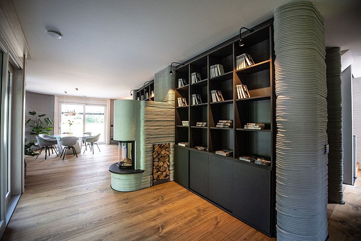 Einweihungsfeier Wohnhaus aus dem 3D-Drucker - &copy; Foto: Guido Kirchner/dpa