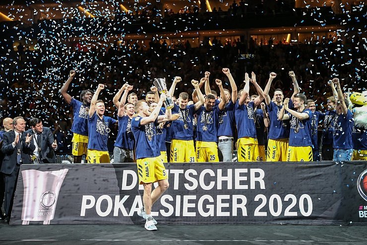 Pokalsieger 2020: Alba Berlin - &copy; Foto: Andreas Gora/dpa