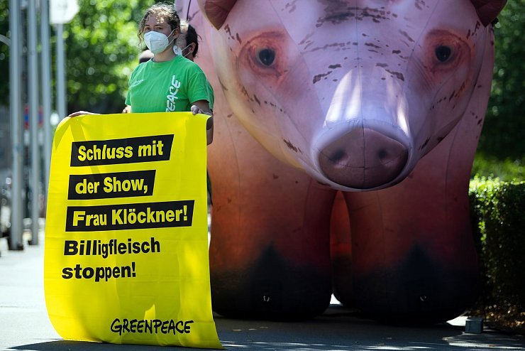 Greenpeace-Protest - © Foto: Federico Gambarini/dpa