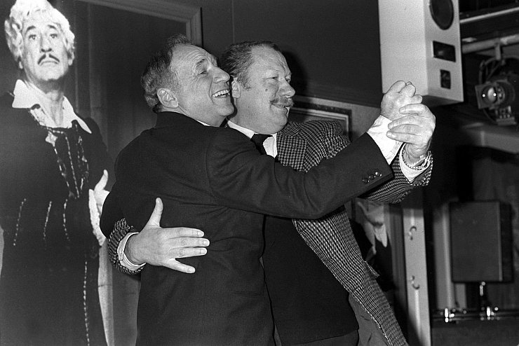 Mel Brooks + Wolfgang V&ouml;lz - &copy; Foto: Werner Baum/dpa