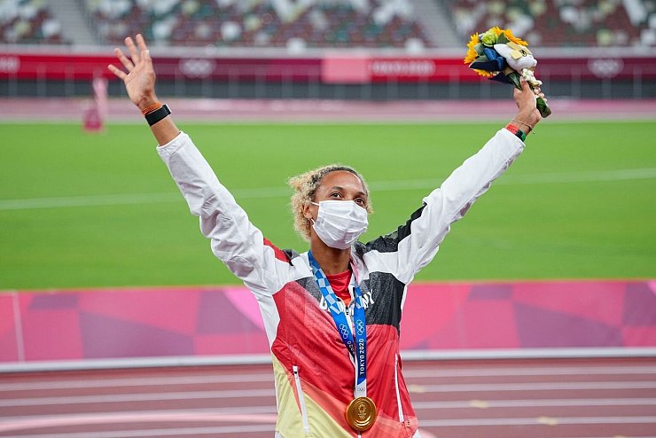 Malaika Mihambo - &copy; Foto: Michael Kappeler/dpa