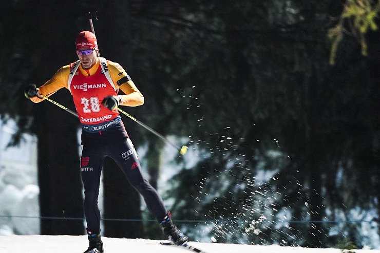 Biathlon-Männerstaffel nur Achter - © Foto: Alexander Vilf/Sputnik/dpa