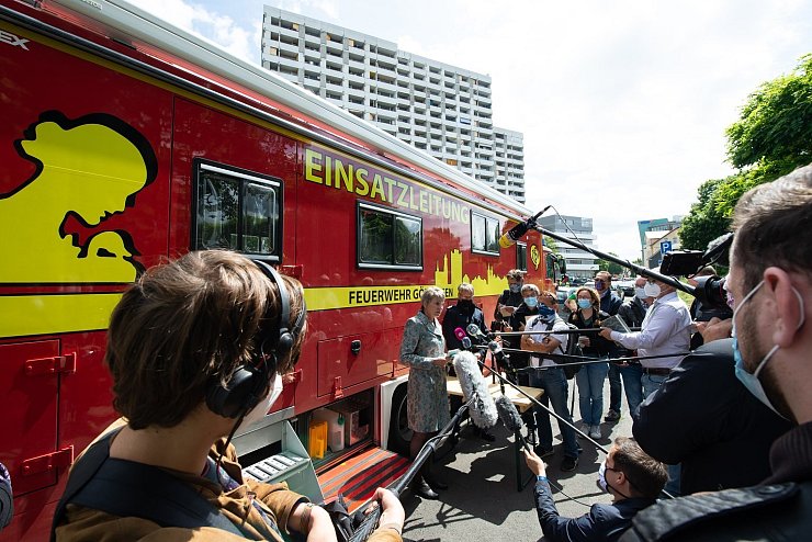 Pressetermin in G&ouml;ttingen - &copy; Foto: Swen Pf&ouml;rtner/dpa