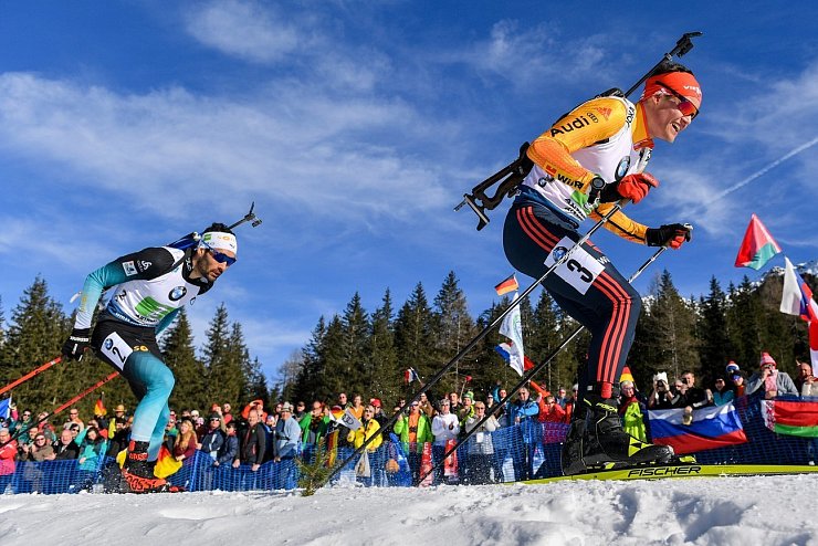 Biathlon-Staffel - © Foto: Hendrik Schmidt/dpa