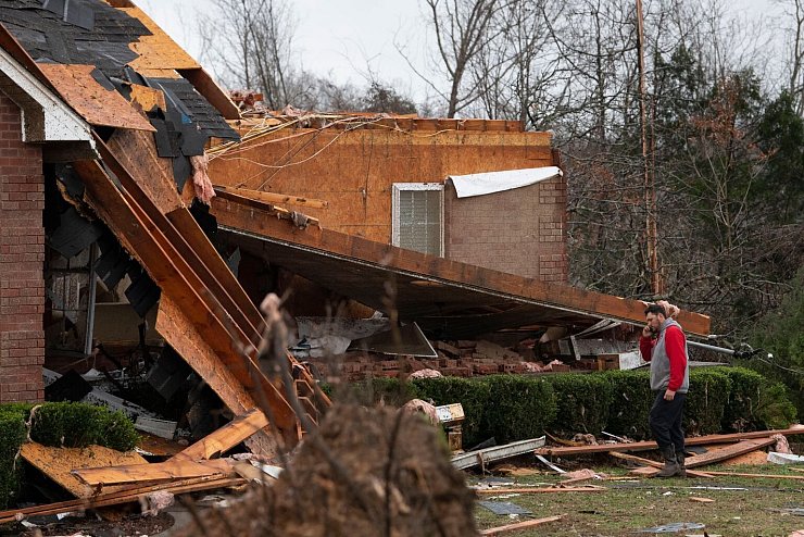 Zerstört - © Foto: George Walker Iv/The Tennessean/AP/dpa