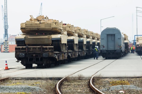 US-Panzer in Bremerhaven - © Foto: dpa/Archiv
