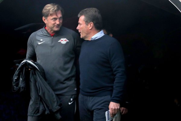 Die beiden ältesten Trainer der Bundesliga: Ralph Hasenhüttl und Dieter Hecking. - © picture alliance / Jan Woitas/dpa-Zentralbild/dpa