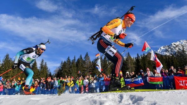 Biathlon-Staffel - © Foto: Hendrik Schmidt/dpa