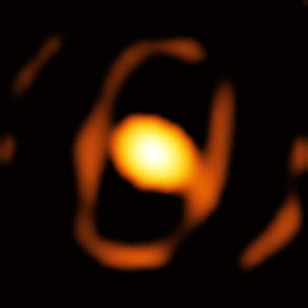 Der Stern WOH G64 in der ersten Nahaaufnahme von der Erde aus. - © Sieso/K. Ohnaka Et Al./Eso/dpa