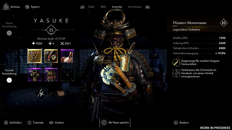 Wie in den Vorgängern sammeln wir Ausrüstung mit verschiedenen Statuswerten, um die Stärke unserer Charakters zu erhöhen. - © Ubisoft