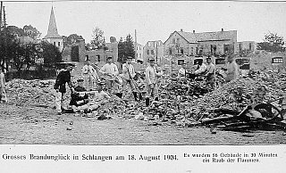 Die LZ erinnert im Jahr 2004 mit einer mehrteiligen Serie an die große Brandkatastrophe. Dazu werden auch Originalbilder aus dem Jahr 1904 reproduziert. - LZ-Archiv Die LZ erinnert im Jahr 2004 mit einer mehrteiligen Serie an die große Brandkatastrophe. Dazu werden auch Originalbilder aus dem Jahr 1904 reproduziert. - LZ-Archiv
